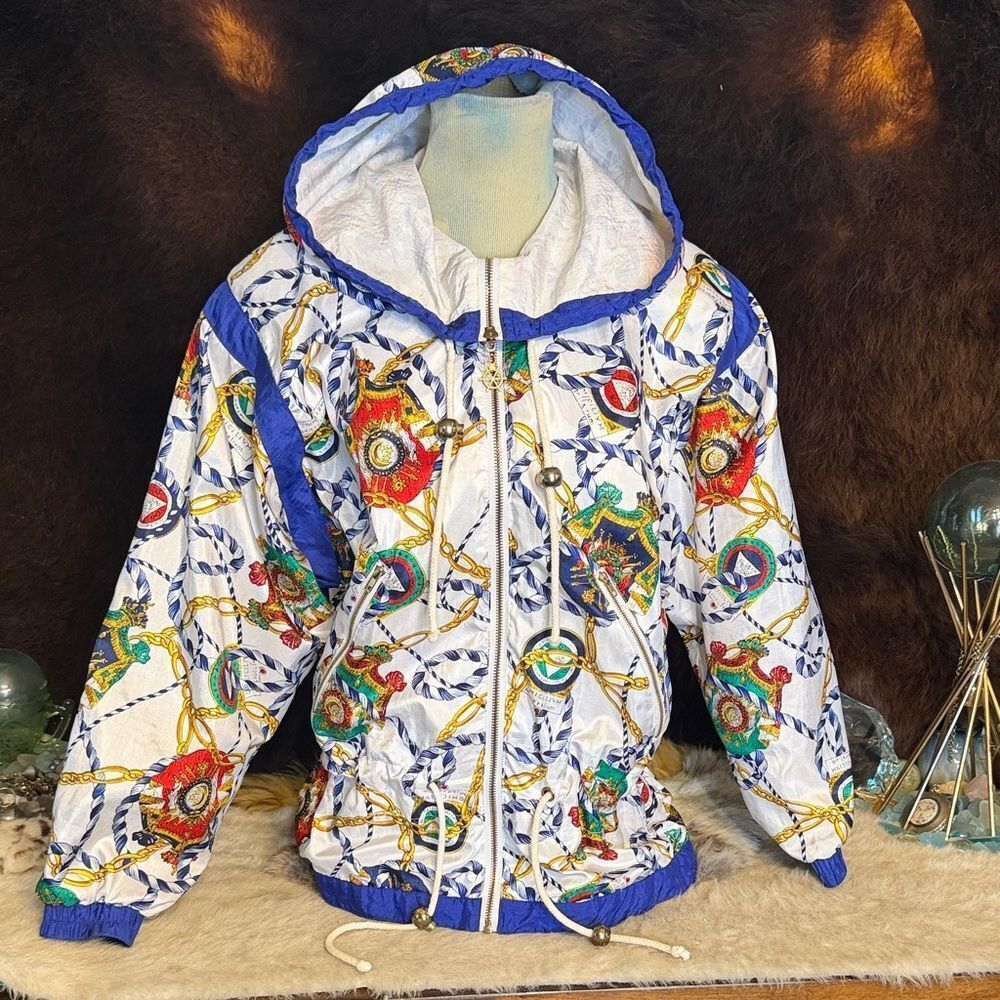 Colorful Patterned Hooded Jacket